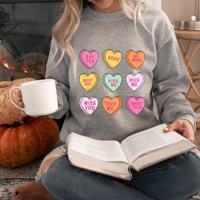 Be Mine Sweatshirt, Conversation Hearts Shirt,  Couple Hoodie