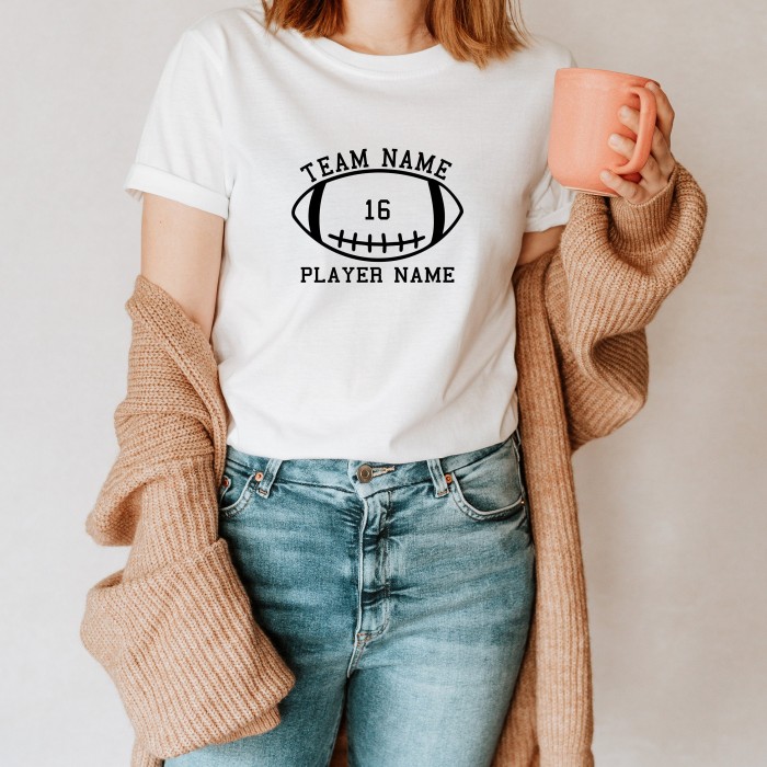 Personalized Football Shirt, Custom Football Shirt, Football Mom Shirt