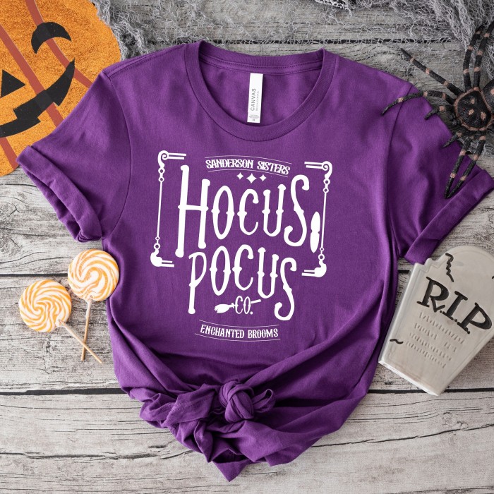 Hocus Pocus Orange Ink Shirt, Halloween Shirt, Plus Size Halloween Shirt