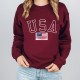 Usa Flag Sweatshirt, Usa Hoodie, America Sweatshirt, 4th of July Sweatshirt