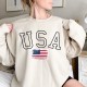 Usa Flag Sweatshirt, Usa Hoodie, America Sweatshirt, 4th of July Sweatshirt