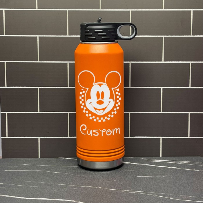 Personalized Disney Water Bottle with Straw, First Family Disney Trip