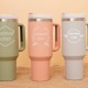 Custom Logo 40oz Tumbler With Handle, Tumbler Lid Straw