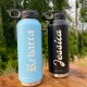 Laser Engraved Water Bottle With Custom Image Logo Text