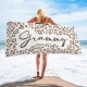 Personalized Leopard Beach Towel, Custom Name Pool Towel, Personalized Bath Towel, Leopard Beach Towel, Bride Beach Towel, Tiger Towel