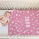 Personalized Name Blanket, Custom Throw Blanket, Learning Letters, Baby Blanket with Name, Fleece/Sherpa/Minky Baby Blanket