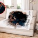 Personalized Photo Blanket with Drawing, Custom Portrait Blanket, Watercolor Drawing, Anniversary, Couple Gift, Fleece/Sherpa/Minky