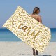 Custom Sparkling Beach Towel with Name, Personalized Glitter Bath Pool Towel, Bride Bachelorette Towel, Anniversary Gift, Vacation Gift
