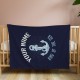 Personalized Gift, King Of The Sea Blanket, Custom Nautical Gift, Personalized Blanket Gift For Sailor, Fleece/Sherpa/Minky Blanket