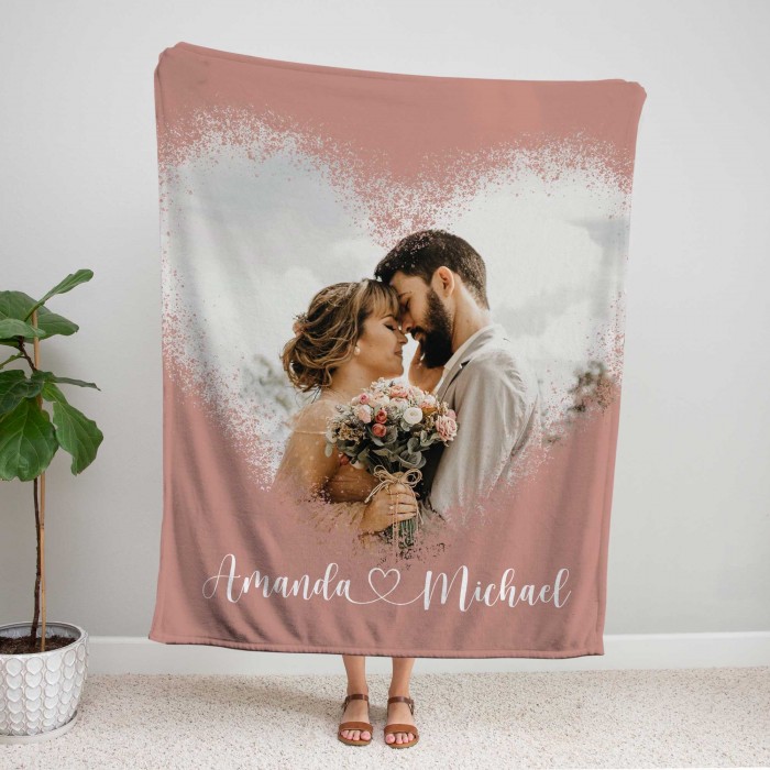 Personalized Blanket, Couple Blanket, Custom Valentine s Day Gift, Photo Collage Blanket, Christmas Gift, Handmade Home Decor,Christmas Gift
