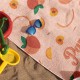 Custom Name 6 Fruits Beach Towel, Personalized Colorful Bath Pool Towel, Bride Bachelorette Towel, Vacation Gift