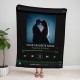 Custom Music Player Blanket, Music Blanket with Photo, Anniversary Gift, Couple Gift, Sherpa/Minky, Valentine s Day Gift, Gift for Friend