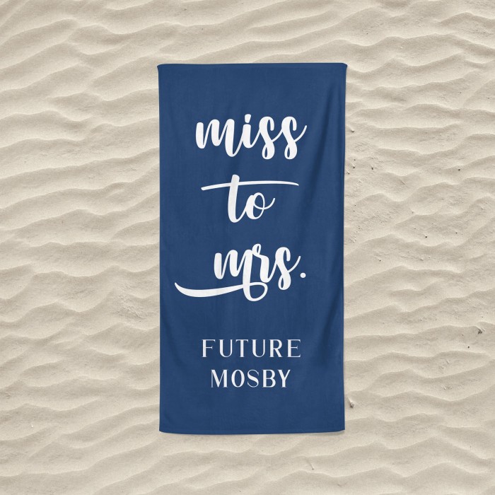 Mr. and Mrs. Custom Beach Towel, Personalized Bath Towel, Custom Pool Towel with Name, Bride Towel, Anniversary Beach Towel