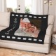 Custom Film Lover Blanket, Personalized Valentine s Day Gift Throw with Photo, Anniversary, Couple Gift, Fleece/Sherpa/Minky
