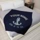 Personalized Gift, King Of The Sea Blanket, Custom Nautical Gift, Personalized Blanket Gift For Sailor, Fleece/Sherpa/Minky Blanket