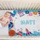 Custom Kids / Baby Throw, Personalized Blanket for Kindergarten Preschool Nursery, Name Throw for Newborn, Fleece/Sherpa/Minky Blanket