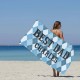 Custom Name BEST DAD Beach Towel, Personalized Father s Day Pool Towel, Bath Pool Towel, Anniversary Gift, Vacation Gift