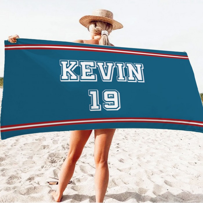 Name Beach Towel, Personalized Bath Towel, Custom Pool Towel, Name Bath Towel, Gift For Her, Vacation Birthday Gift, Fathers Day Gift