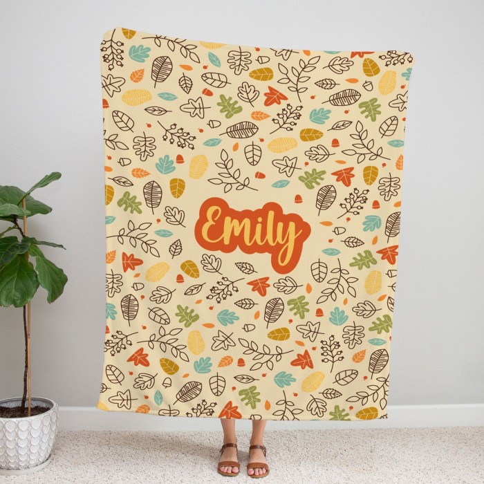 Customize Blanket Your Name, Personalized Floral Blanket With Name, Floral Blanket, Flower Personalized Blankets, Birthday Anniversary Gift