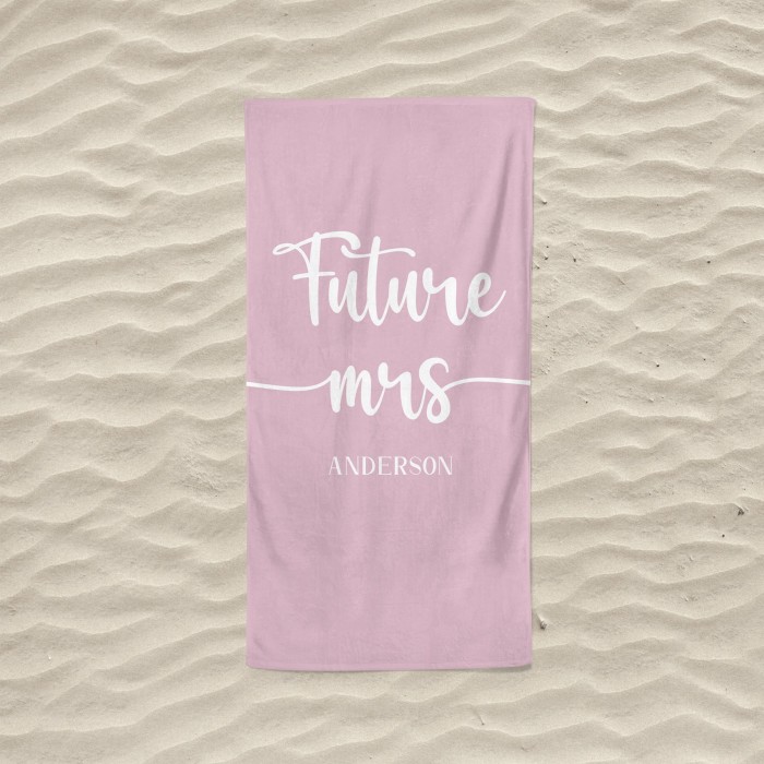 Bride and Bridesmaid Custom Beach Towel, Bride Pool Towel, Personalized Beach Towel, Custom Bath Towel
