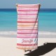 Personalized Colorful Name Towel, Custom Text Beach Towel, Home Decor, Special Gift for Him Her Friends