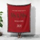Personalized Couples Throw, Custom Christmas Woven Blanket, Throw Blanket Couch,Our First Christmas, New Year Gift for Couples, Anniversary Gift