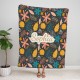 Customized Floral Blanket With Name, Floral Blanket, Flower Personalized Blankets, Customize Blanket Your Name,Birthday Anniversary Gift