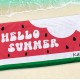 Watermelon Beach Towel, Hello Summer Beach Towel, Adult/Kids Name Bath Towel, Pool Towel, Birthday Gift, Vacation Gift, Gift for Her