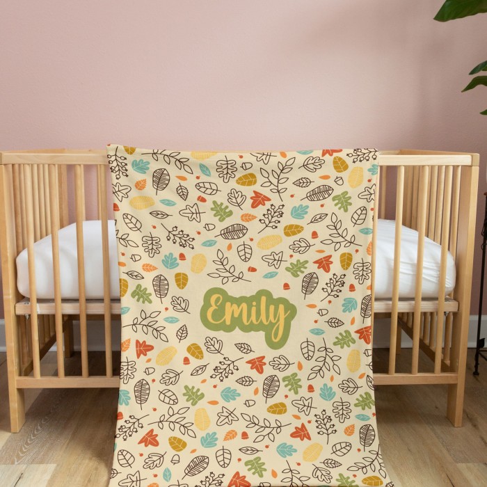 Customize Blanket Your Name, Personalized Floral Blanket With Name, Floral Blanket, Flower Personalized Blankets, Birthday Anniversary Gift