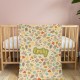 Customize Blanket Your Name, Personalized Floral Blanket With Name, Floral Blanket, Flower Personalized Blankets, Birthday Anniversary Gift