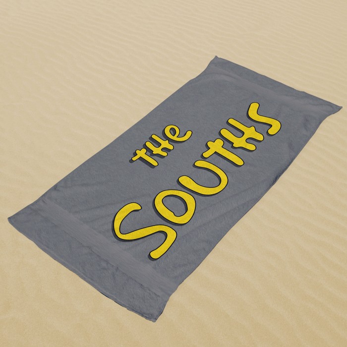 Simpsons Custom Beach Towel, Bride Pool Towel, Personalized Bath Towel, Custom Bath Towel, Best Gift, Simpsons Gift, Vacation Gift