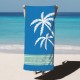 Palm Tree Personalized Beach Towel, Personalized Name Bath Towel, Custom Pool Towel, Beach Towel With Name,Birthday Vacation Gift