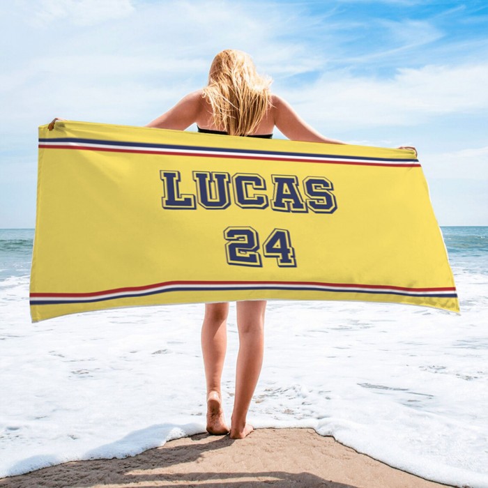 Name Beach Towel, Personalized Bath Towel, Custom Pool Towel, Name Bath Towel, Gift For Her, Vacation Birthday Gift, Fathers Day Gift