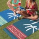 Palm Tree Personalized Beach Towel, Personalized Name Bath Towel, Custom Pool Towel, Beach Towel With Name,Birthday Vacation Gift