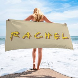 Customized Friends TV Show Beach Towel, Personalized Friends Pool Name Towel,  Friends TV Show Gift, Personalized Bridesmaid Gift