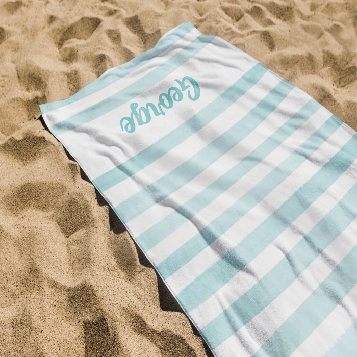 Personalized Colorful Name Towel, Custom Text Beach Towel, Home Decor, Special Gift for Him Her Friends