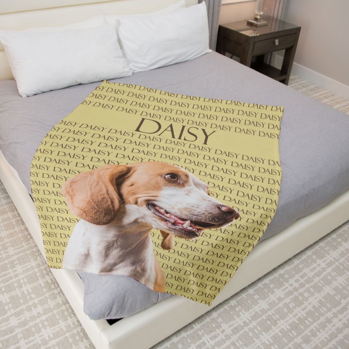 Custom Dog Face Blankets, Personalized Pet Photo Throw, Fleece Dog Blankets, Customized Picture Throws, Dog Dad Gifts, Pet Lover Gifts