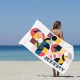 RETRO Multi Style Personalized Beach Towel, Name Bath Towel, Custom Pool Towel, Beach Towel With Name Outside, Birthday/Vacation Gift