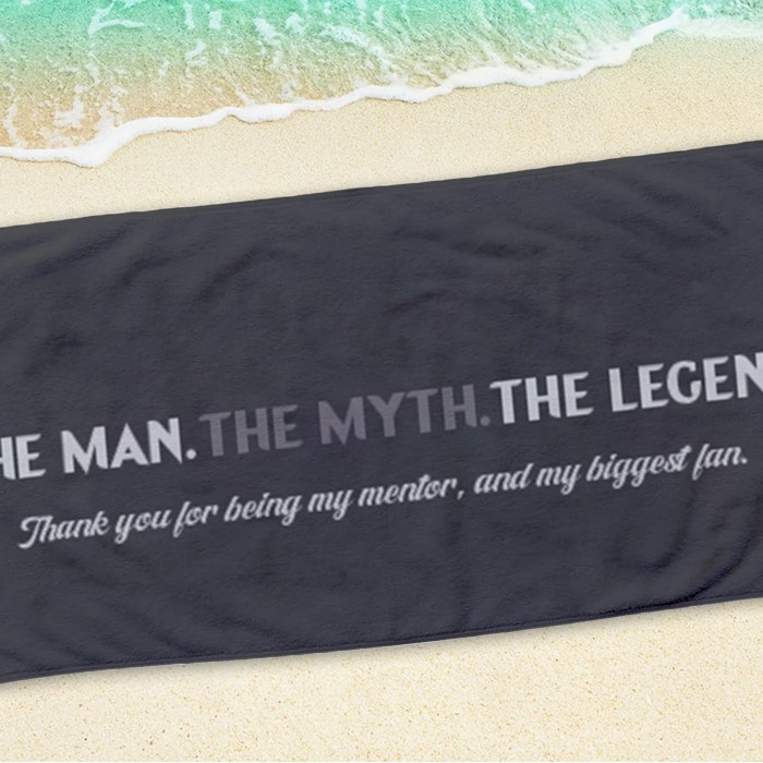 The Legend Beach Towel, Father s Day Gift Pool Towel, Personalized Beach Towel, Gift For Dad, Custom Father s Day Beach Towel with Name