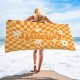 Personalized Hippie Style Bath Towel, Custom Beach Towel, Retro Checkered Pattern Pool Towel, Birthday, Bridesmaid, Bridal Shower Gift
