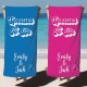 Spouses To Be, Custom Name Couple Towels, Colorful Personalized Beach Towel, Custom Pool Towel, Vacation Gift, Newlywed Gift