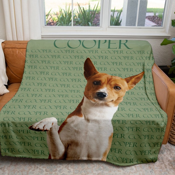 Custom Dog Face Blankets, Personalized Pet Photo Throw, Fleece Dog Blankets, Customized Picture Throws, Dog Dad Gifts, Pet Lover Gifts