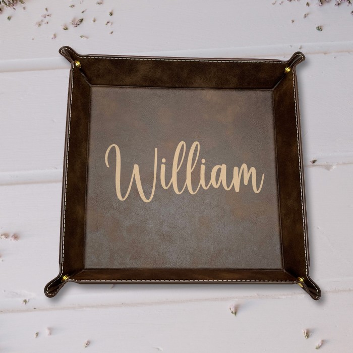 Monogram Valet Tray, Couple Names Snap Up Tray