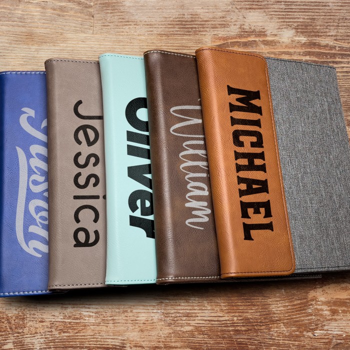 Custom Portfolio, Engraved Padfolio, Personalized Portfolio