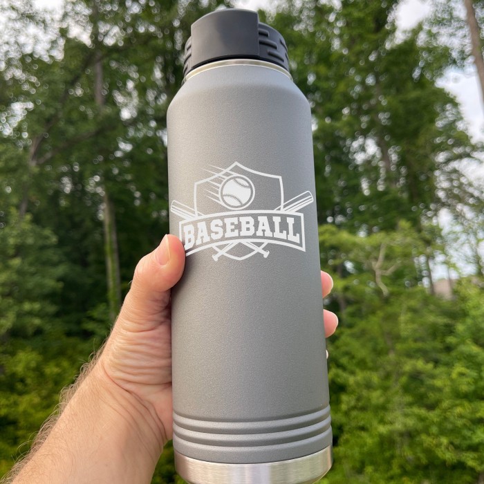 Stainless Steel Insulated Water Bottle, Sports Team Logo Water Bottle