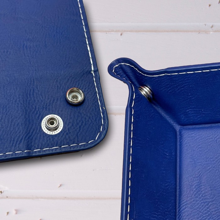 Logo Catch All Leather Tray, Business Logo Leather Snap Up Tray