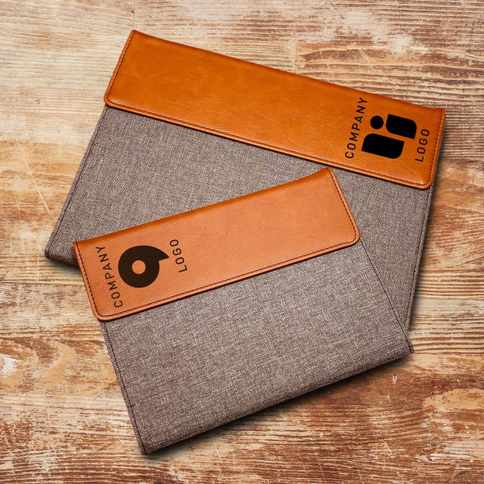 Company Logo Portfolio, Engraved Padfolio, Custom Logo Portfolio