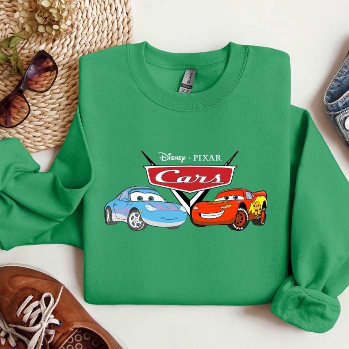 Disney Cars Sweatshirt, Disney Cars Group Sweatshirt, Disney Mickey Cars Sweat