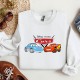 Disney Cars Sweatshirt, Disney Cars Group Sweatshirt, Disney Mickey Cars Sweat