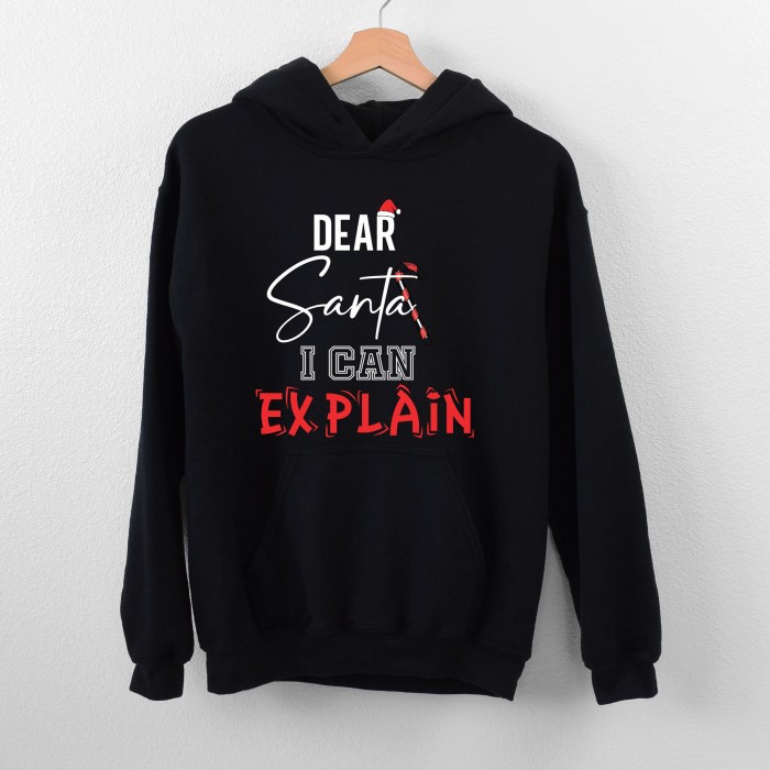 Dear Santa I Can Explain Christmas Sweatshirt,Santa Clause Sweatshirt